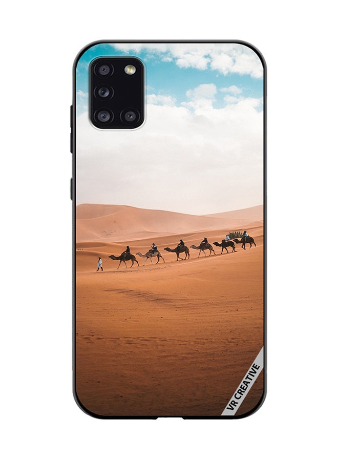 VR CREATIVE Protective Case Cover For Samsung Galaxy A31 Camel In Desert Design Multicolour - Image 1