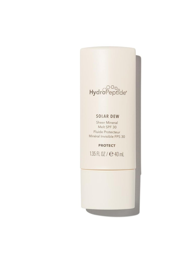HydroPeptide - HydroPeptide Solar Dew Sheer Mineral Melt SPF30 Facial Moisturizer, Sunscreen & Primer, 1.35 Ounce - Image 1