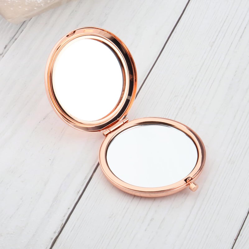 Wusuaned Flowers Girl Makeup Mirror Proposal Gifts Wedding Party Gifts Bridesmaid Mirror Mother Of The Bride Gift (Flowers Girl Makeup Mirror) - Image 3