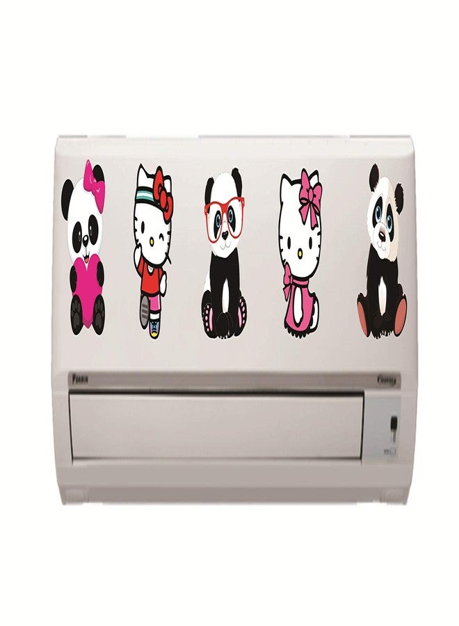 Sticker Studio ملصق جداري مزخرف من ستيكر ستوديو - ملصق فينيل PVC مقاوم للماء للوحة مكيف الهواء - فن جداري قابل للإزالة لغرفة المعيشة، غرفة النوم، غرفة الأطفال - تصميمات كرتونية - Image 1