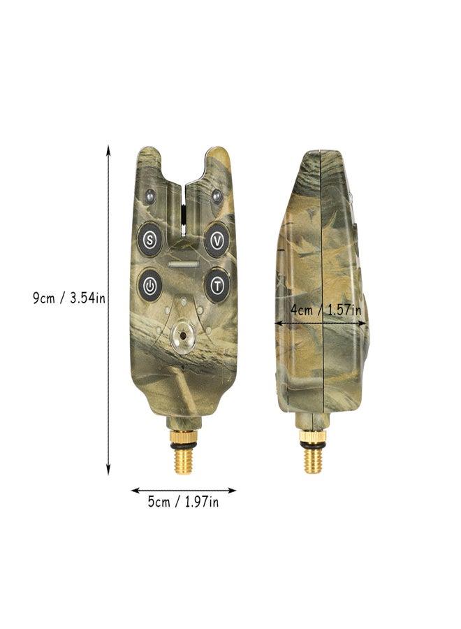 COONOR 2 LED Water Adjustable Tone Volume Sensitivity Sound Alert Fishing Bite Alarm for Fishing Rod - Image 2