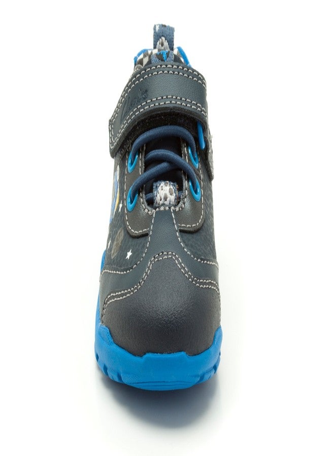Clarks Boy's Brite Star FST Navy Leather First Walking Shoes - 4.5 UK - Image 4