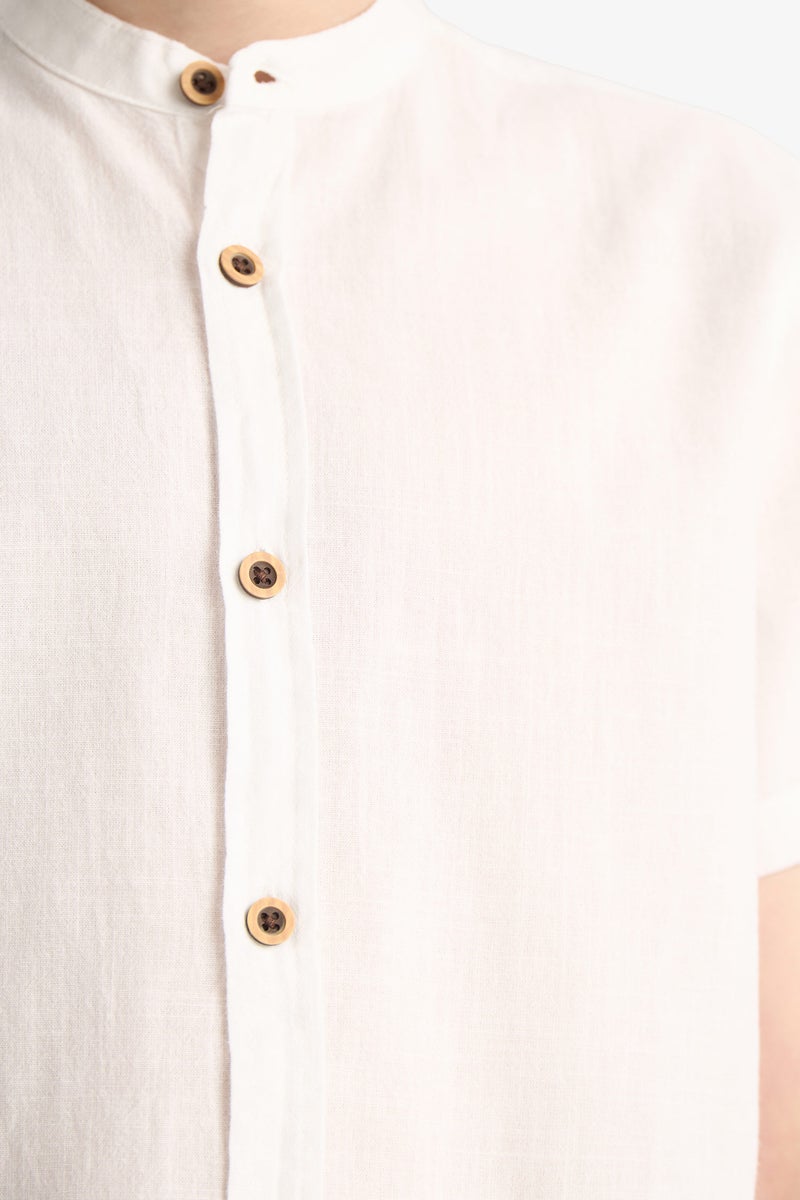 ديفاكتو قميص نص كم اولادي بياقة عالية - Image 3