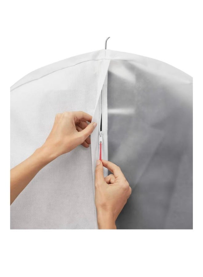 ريان غطاء ملابس من راين، مقاس 60×100 سم، شفاف مع سحاب لحماية الملابس من الغبار والعث. - Image 3