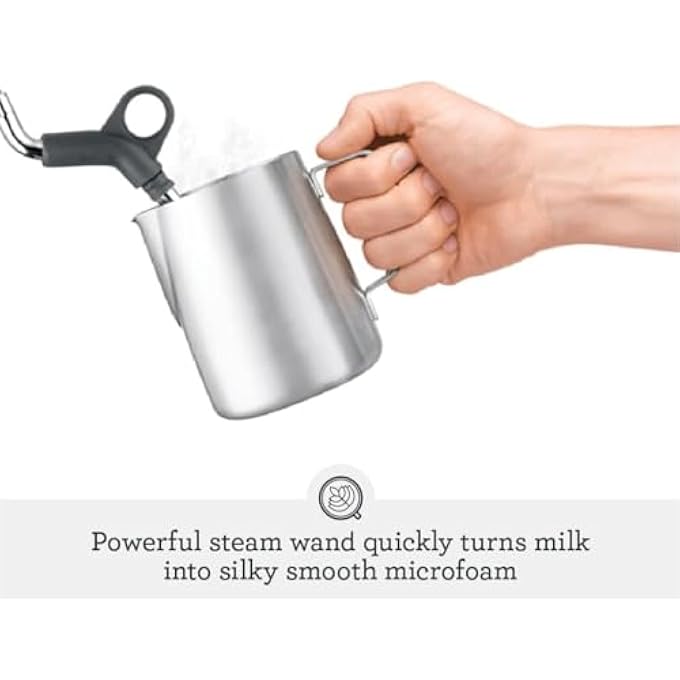 Sage Duo Temp Pro Espresso Machine  Coffee Machine With Milk Frother Bes810Bss Silver - Image 5