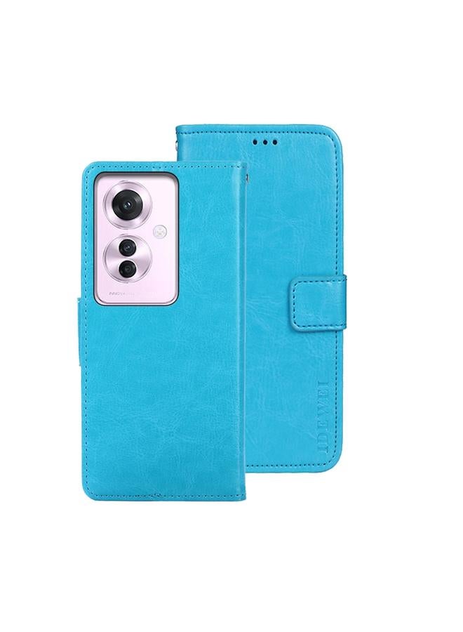 The Bros Case For OPPO Reno11 F 5G Crazy Horse Texture Leather Phone Case