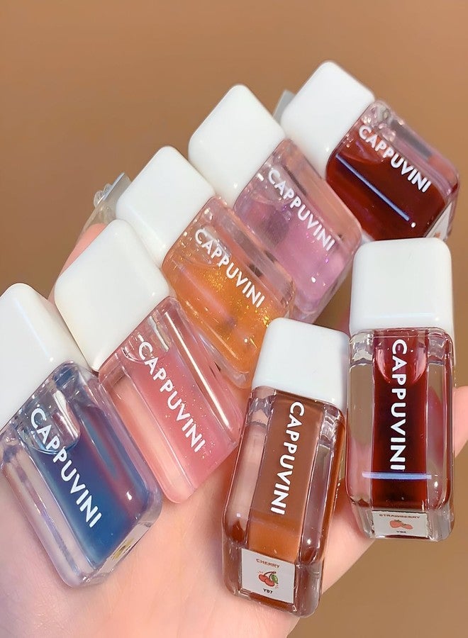 CAPPUVINI Glossy Lip Glaze | Moisturizing Lip Tint | Moisturizer & Liquid Lipstick Combo | Transparent Glossy Finish with Lip Care Benefits | Lip Balm Shine + Lips Tint | Baby Pink, Red & Brown Nude 7 Shades + SET-A/B/C (SET-A(01,03&04), 9g) - Image 1