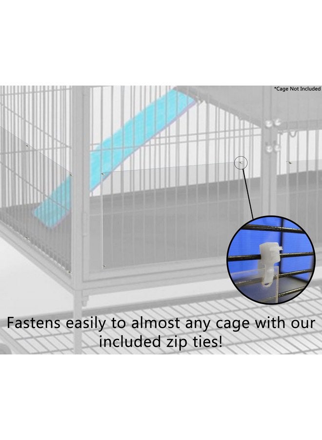 Marketing Holders 4 Pack Pet Cage Liners 8" x 12" Long Siding Edge Pet Rabbit Flexible and Pliable Hamster Sugar Glider Squirrel Guinea Pig Cage Urine Side Small Animal Cage Liner by Marketing Holders - Image 3