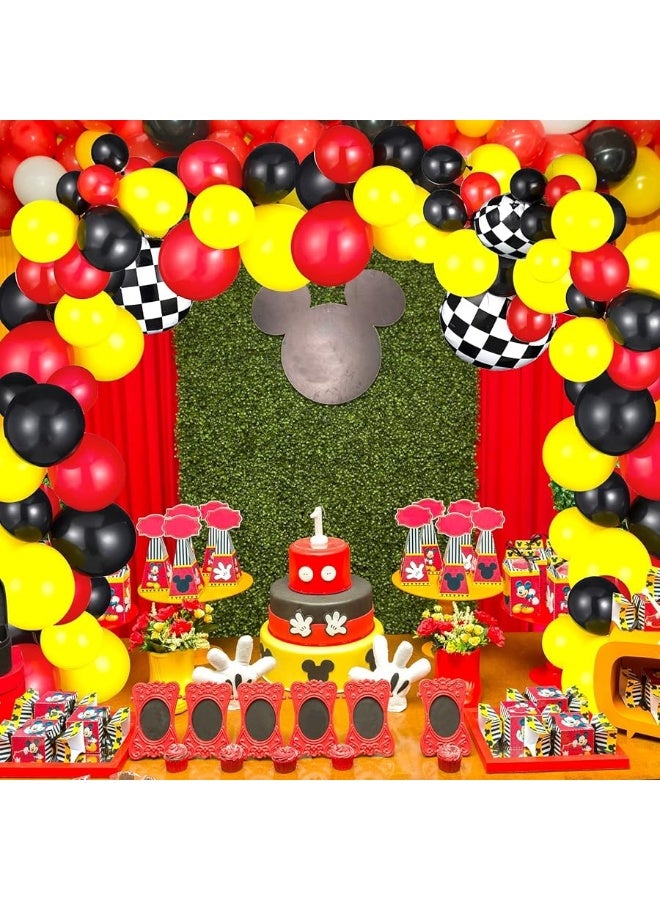 Sumind 127 Pieces Car Race Balloons Party Supplies Race Car Theme Birthday Party Garland Arch Party Decorations (Race Car Style) - Image 2