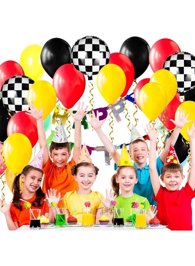 Sumind 127 Pieces Car Race Balloons Party Supplies Race Car Theme Birthday Party Garland Arch Party Decorations (Race Car Style) - Image 4