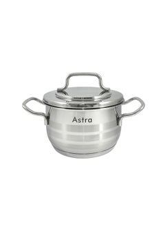 Astra 9-Piece Astra Premium Cookware Set - 18/10 Cr-Ni Stainless Steel - 3 Deep Pots - 1 Low Pot - 1 Frypan  - Image 2