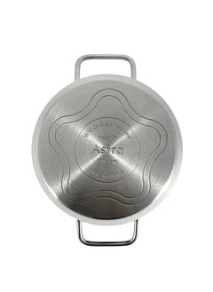Astra 9-Piece Astra Premium Cookware Set - 18/10 Cr-Ni Stainless Steel - 3 Deep Pots - 1 Low Pot - 1 Frypan  - Image 3