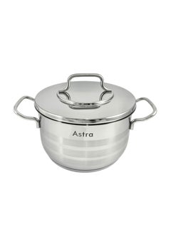 Astra 9-Piece Astra Premium Cookware Set - 18/10 Cr-Ni Stainless Steel - 3 Deep Pots - 1 Low Pot - 1 Frypan  - Image 4