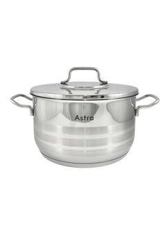 Astra 9-Piece Astra Premium Cookware Set - 18/10 Cr-Ni Stainless Steel - 3 Deep Pots - 1 Low Pot - 1 Frypan  - Image 5