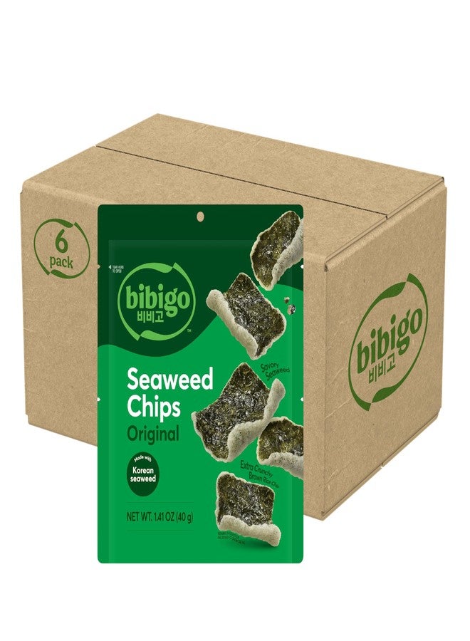 Bibigo Seaweed Chips, 1.41 Ounce (Pack of 6) - Image 1