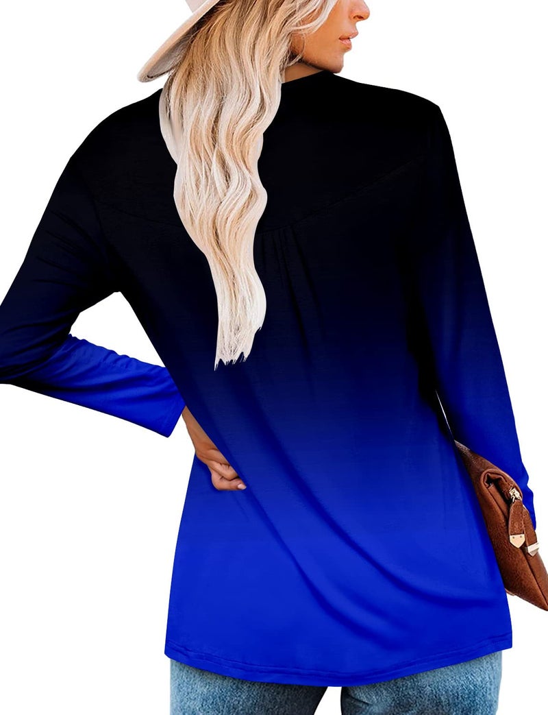 ROSELINLIN Tunic Tops to Wear with Leggings Womens Long Sleeve Button Down Blouse XXL - Image 4