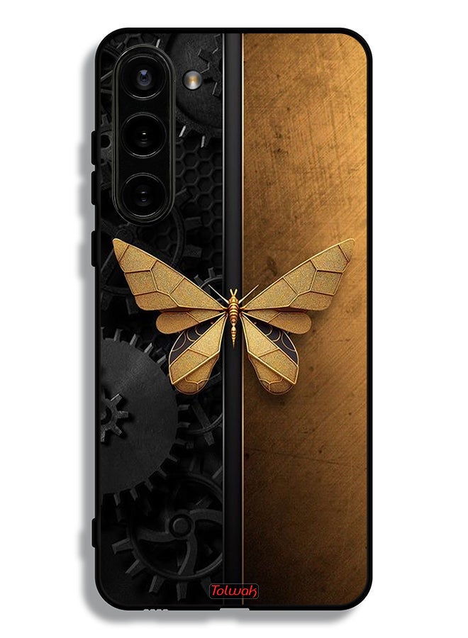 Tolwak Samsung Galaxy S23 Plus 5G Protective Case Cover Steel Butterfly - Image 3