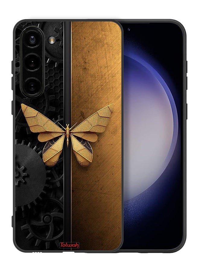 Tolwak Samsung Galaxy S23 Plus 5G Protective Case Cover Steel Butterfly - Image 2