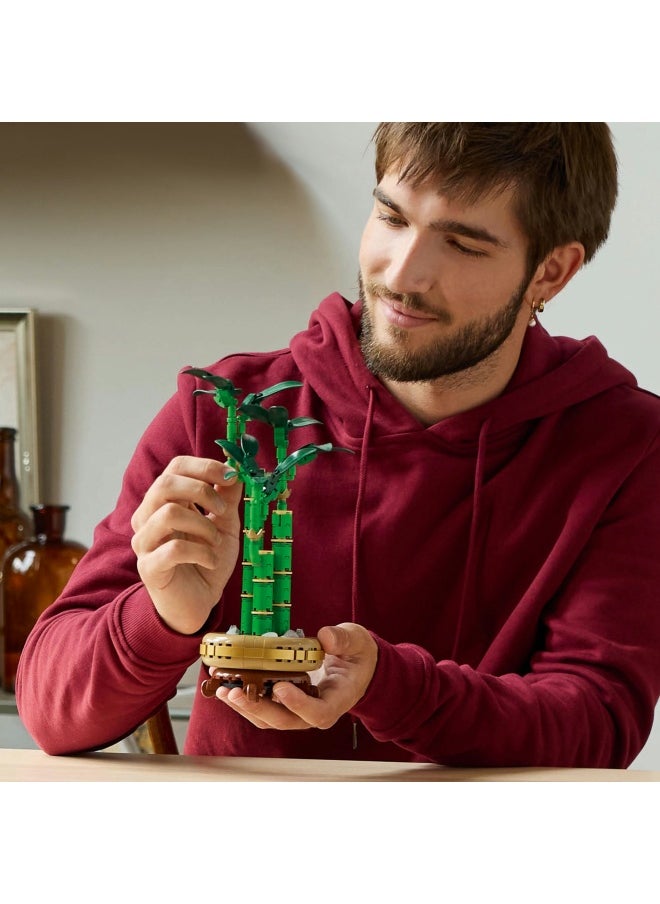 LEGO - Botanicals Lucky Bamboo Artificial Plant for Indoor Display - Set for Adults includes a Buildable Pot with a Wood-Effect Plinth for Home Decor - Gift for Her or Him - 10344 (325 pieces) - Image 1