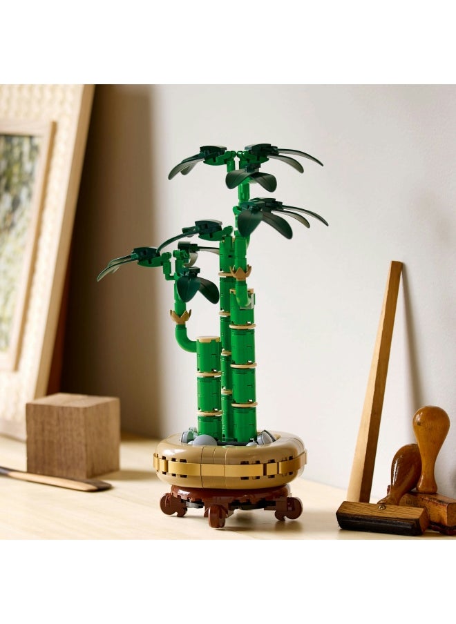 LEGO - Botanicals Lucky Bamboo Artificial Plant for Indoor Display - Set for Adults includes a Buildable Pot with a Wood-Effect Plinth for Home Decor - Gift for Her or Him - 10344 (325 pieces) - Image 1