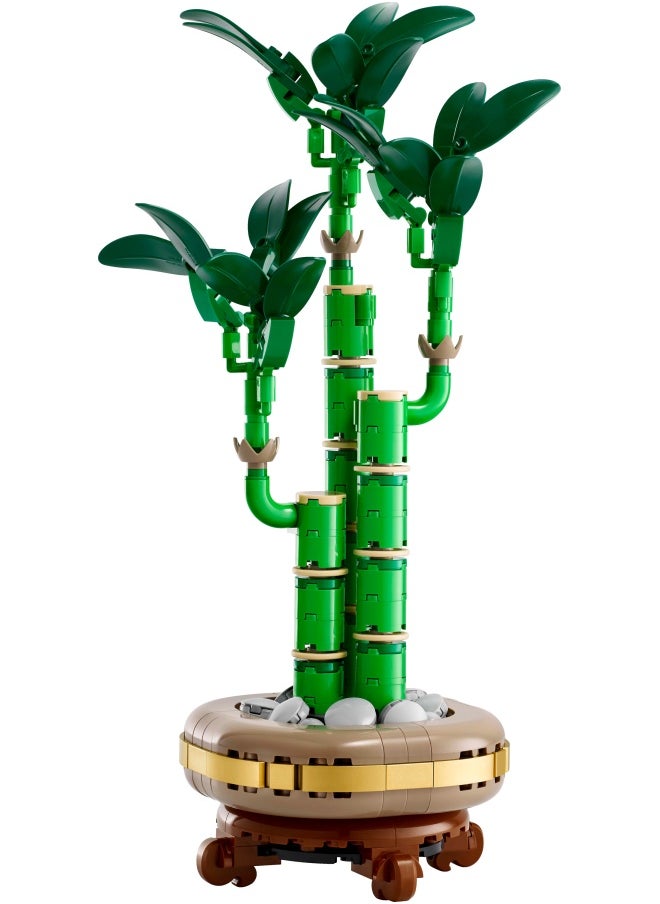 LEGO - Botanicals Lucky Bamboo Artificial Plant for Indoor Display - Set for Adults includes a Buildable Pot with a Wood-Effect Plinth for Home Decor - Gift for Her or Him - 10344 (325 pieces) - Image 1