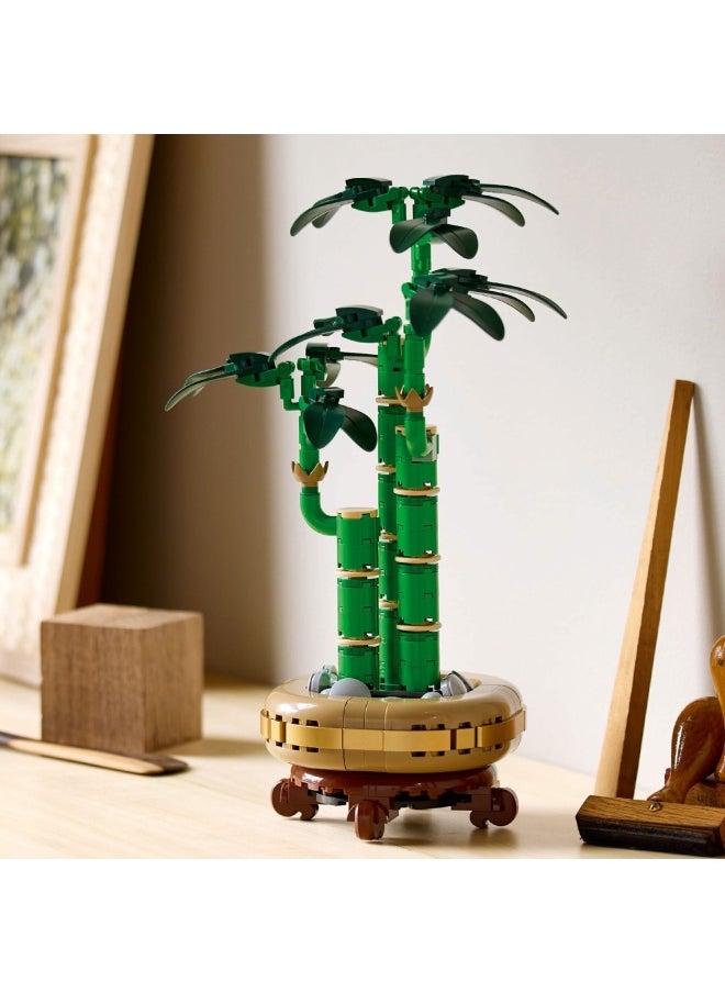 LEGO - Botanicals Lucky Bamboo Artificial Plant for Indoor Display - Set for Adults includes a Buildable Pot with a Wood-Effect Plinth for Home Decor - Gift for Her or Him - 10344 (325 pieces) - Image 1