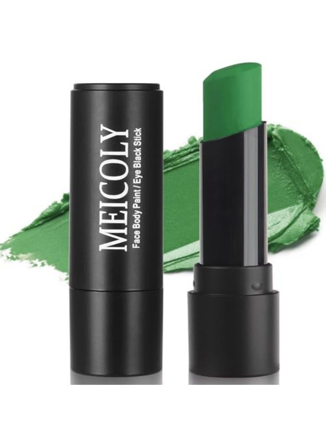 MEICOLY Green Eye Black StickWaterproof Eye Black Baseball Softball Football LacrosseCamo Witch Green Face PaintFace Body Paint Stick for Halloween SFX Cosplay Hulk Makeup - Image 1