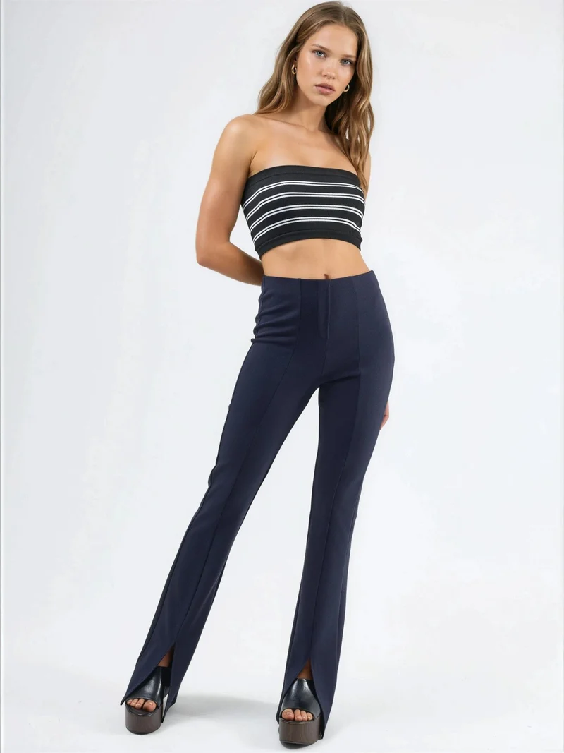 بوسيم BUSEM High Waist Flare Leggings wtih Slit