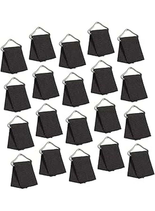 40 Sets Trampoline Replacement Buckles And Net Poles With Iron Triangle Design - Image 1