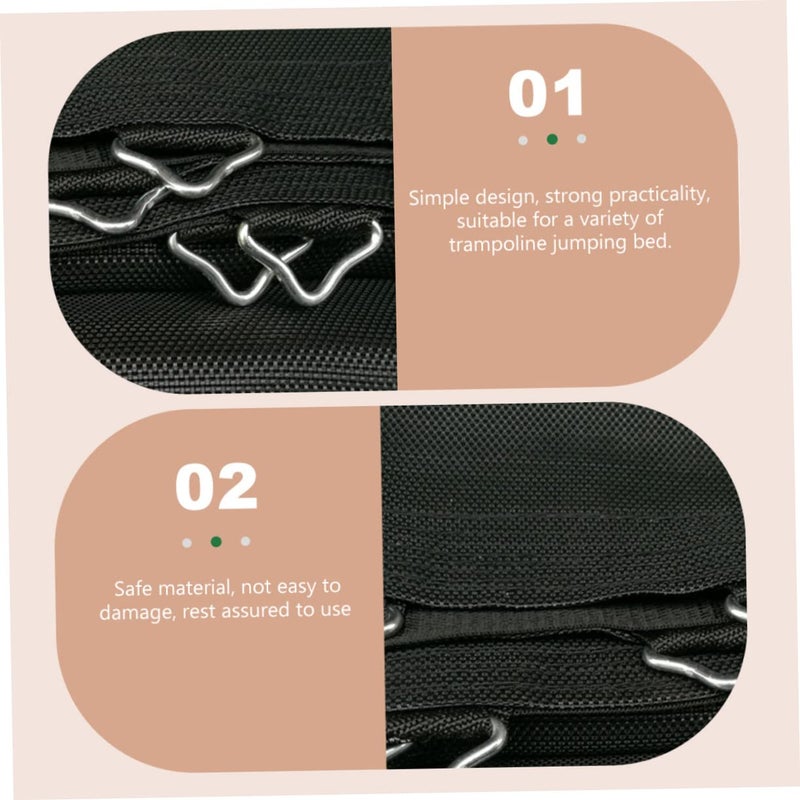 40 Sets Trampoline Replacement Buckles And Net Poles With Iron Triangle Design - Image 5