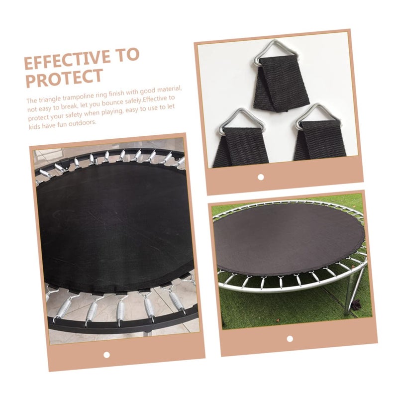 40 Sets Trampoline Replacement Buckles And Net Poles With Iron Triangle Design - Image 3