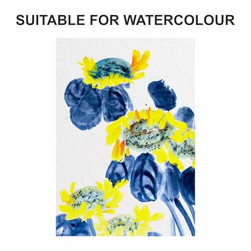 Anupam Professional Watercolour Paper | A3 (42X30CM) 300 GSM Cold Pressed Paper |Acid-Free 5 Sheets| Ideal for Artist, Professional Drawing, Painting Dry & Wet, Fine Art, School, Students - Image 5