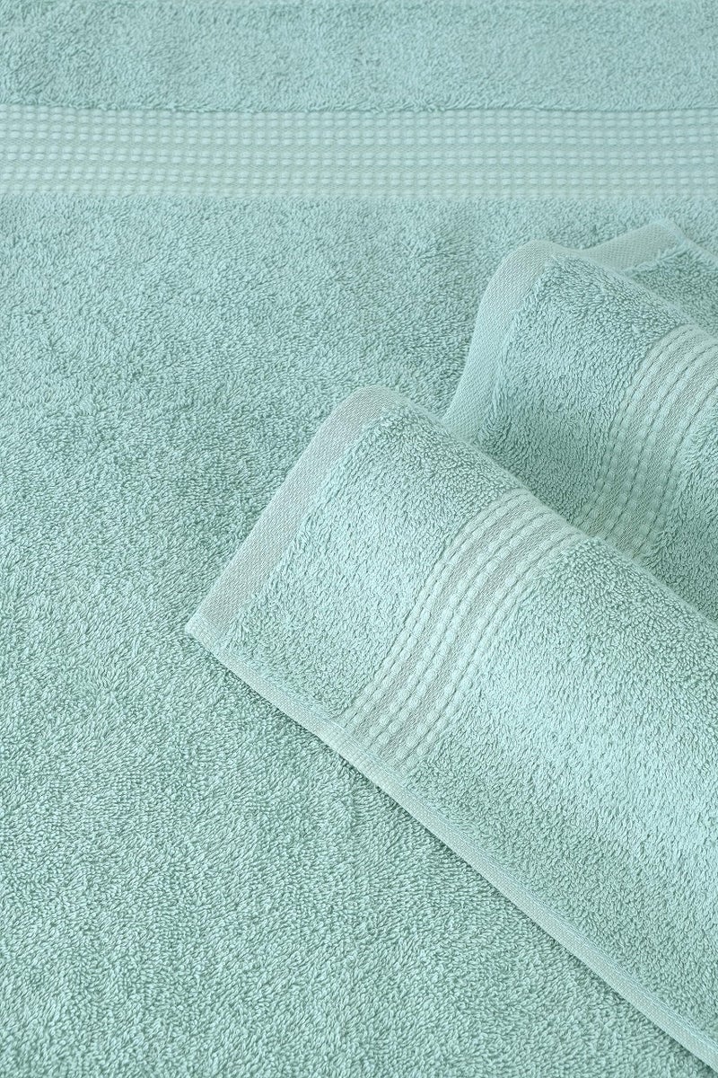 Nine West - Luxury 6 Piece Towel Set  100% Turkish Cotton Terry Cloth  Quick Drying  Highly Absorbent & Comfy  Includes 2 Bath Towels  2 Hand Towels & 2 Washcloths | (Green) - Image 2