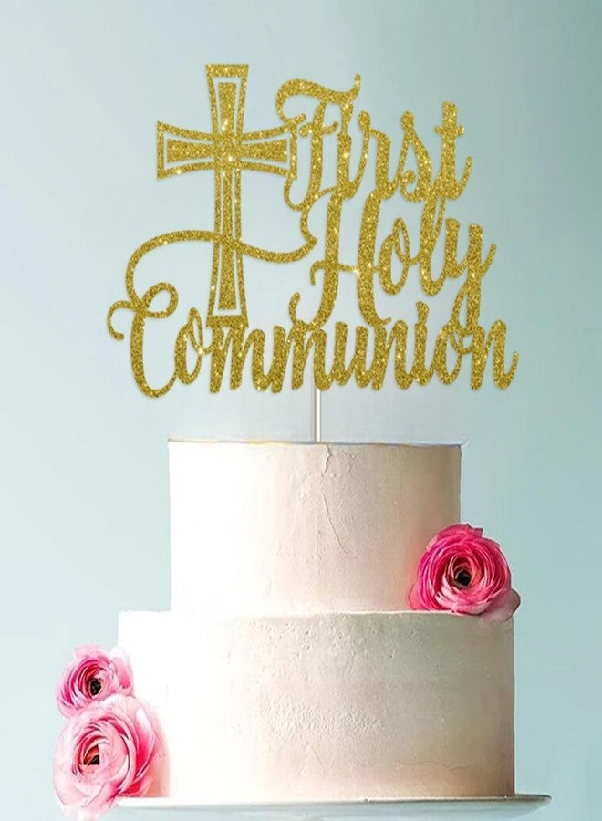 أواركيف زينة كعكة المناولة الأولى، زينة كعكة المناولة الأولى، المناولة الأولى للبنات والأولاد، زينة المناولة الأولى، زينة المناولة الأولى، ذهبي - Image 5