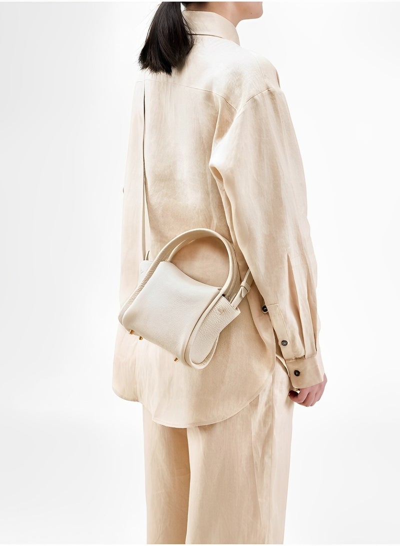 REOCLE Women's Shoulder Bags Small Handbags Dumpling Mini Cloud Bag Mini Leather Tote Bag Retro Crossbody Bag with Removable Strap  - Image 4
