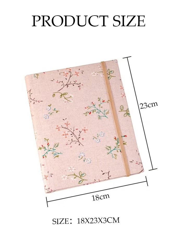 YIQUAN 200 Pockets Flower Pattern Photo Album for 6 Inches Photos Portable Photo Album for Family Wedding Boys Girls - Image 4