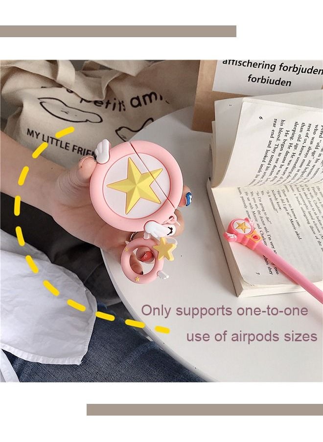 Generic AirPods Pro Case,Cartoon Cute  Anime Cardcaptor Sakura Soft Silicone Case, Silicone Shockproof Waterproof Protective Cartoon Soft Cover Case for Apple AirPods Pro  - Image 3