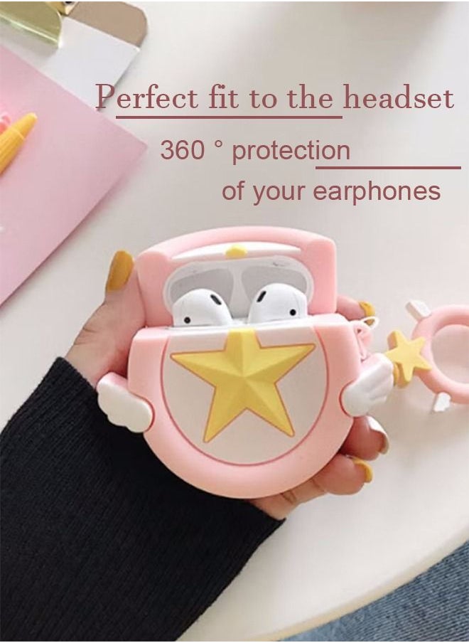 Generic AirPods Pro Case,Cartoon Cute  Anime Cardcaptor Sakura Soft Silicone Case, Silicone Shockproof Waterproof Protective Cartoon Soft Cover Case for Apple AirPods Pro  - Image 2