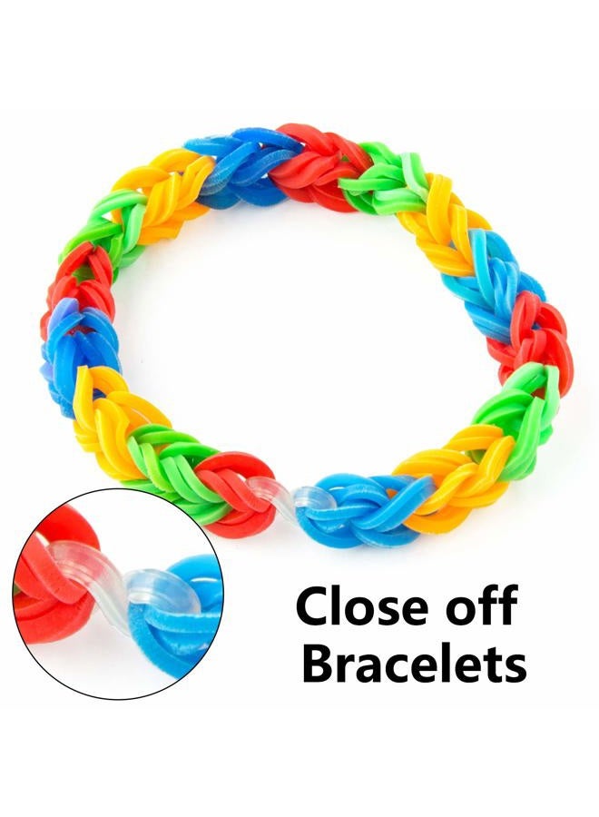FEPITO 2000 Pcs Loom Rubber Bands S Clips Plastic Band Clips Connectors Refills Kit Clip for Loom Bracelets DIY Making, Clear - Image 3