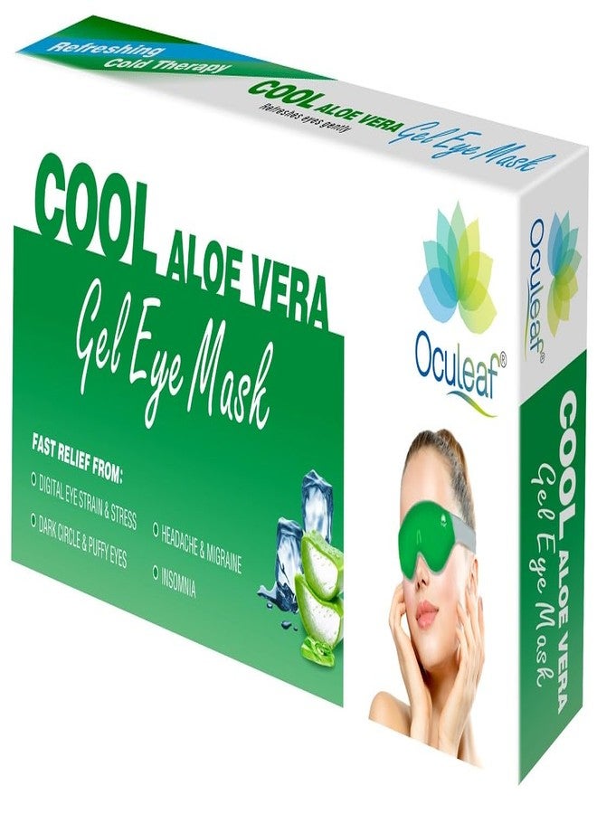 Waypham Oculeaf Cool Aloe Vera Gel Eye Mask|Digital Eye Strain & Dry Eyes|Relieve stress (Pack of 1) - Image 1