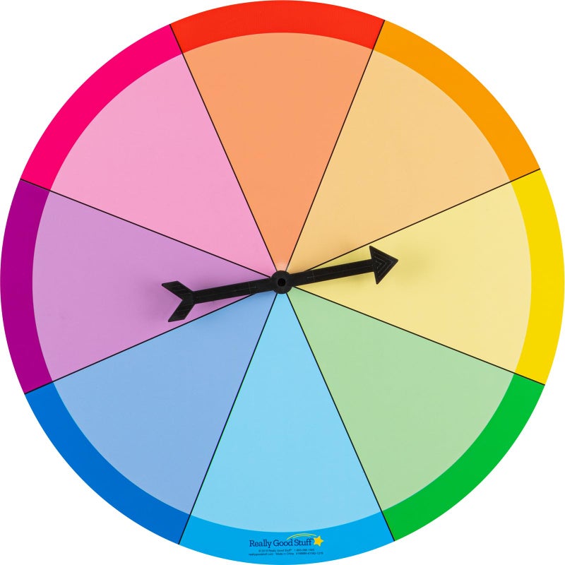 Really Good Stuff Magnetic Dry Erase Spinner Wheel - 1 Magnetic Spinner Wheel 17", for Whiteboard or Fridge, Classroom Essentials & Must Have, Home, School, & Office - Image 3