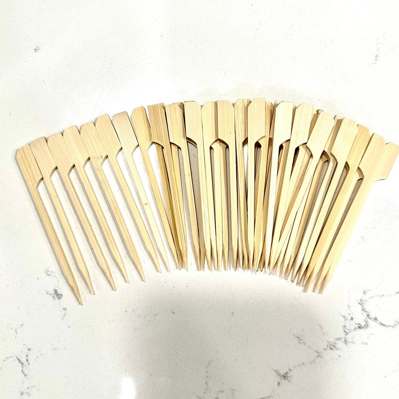 Gozka 3 mm Paddle Skewers 50 pcs per Pack 3.5 in (9 cm) - Image 1