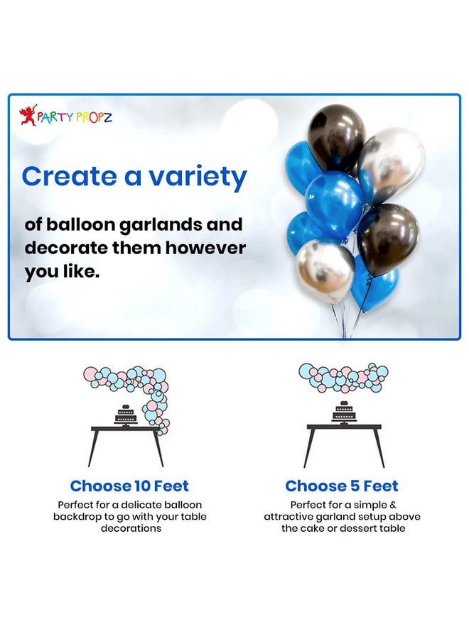 Party Propz Happy Birthday Decorations For Boys Kit- Happy Birthday Foil Balloon,Pump,Glue Dot,Arch,Blue Black Balloons For Birthday,Foil Curtain For Boys,Husband-Happy Birthday Decoration Kit,35 Pcs