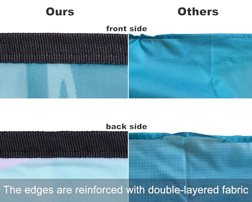 WIWIGO Beach Blanket Waterproof Sandproof Beach Mat 79" X 83"/10'x9'for 2-8 Adults Quick Drying Outdoor Picnic Mat Beach Accessories for Travel, Camping, Hiking - Image 4