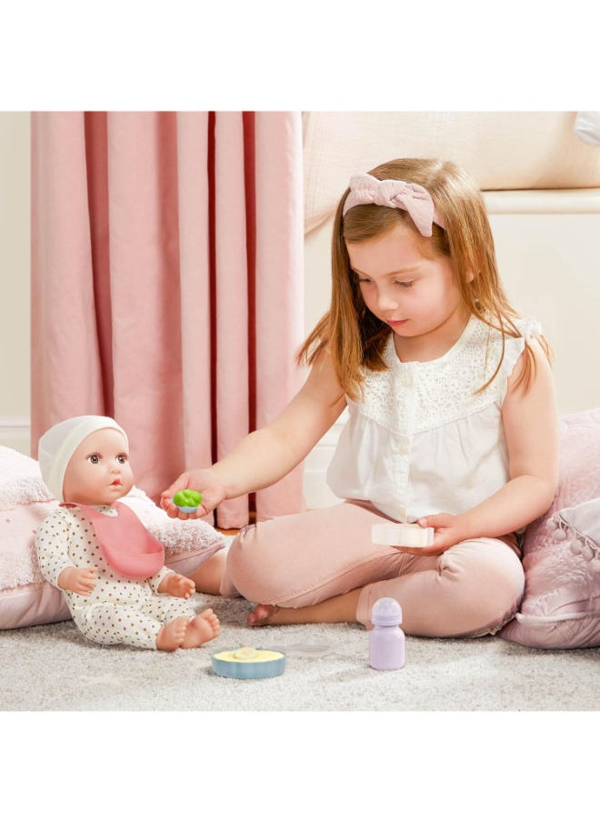 Lullababy Lby7624Z Baby Doll Meal Time Accessory Set, 14"  - Image 2