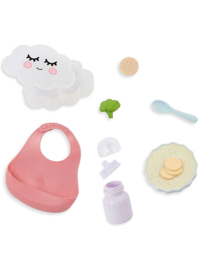 Lullababy Lby7624Z Baby Doll Meal Time Accessory Set, 14"  - Image 1