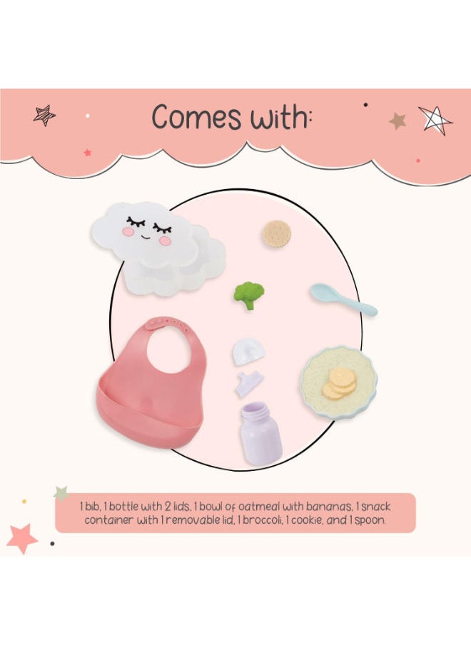 Lullababy Lby7624Z Baby Doll Meal Time Accessory Set, 14"  - Image 4