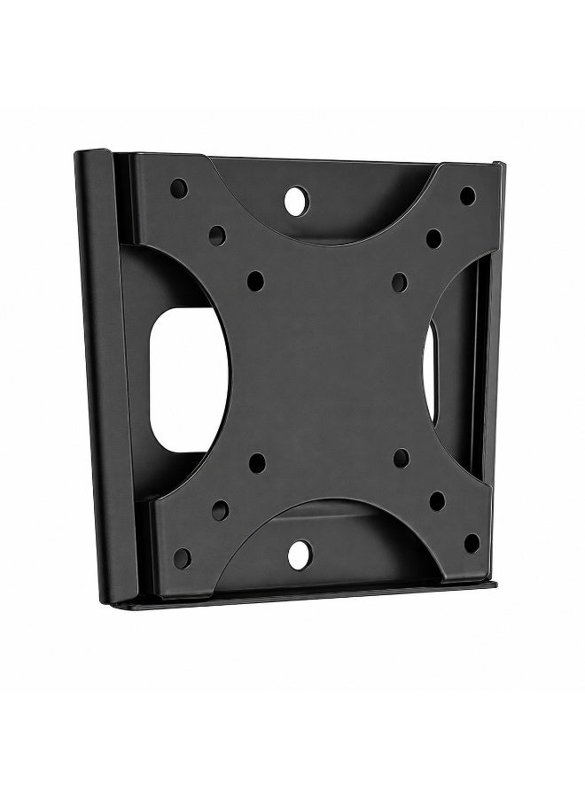 BEETEC Fixed TV Wall Bracket for 10" to 32" TV Up to 25 kg, VESA 50x50 & 100x100mm,  TV Wall Mount with Safety Locks, Black | 1010F - Image 1