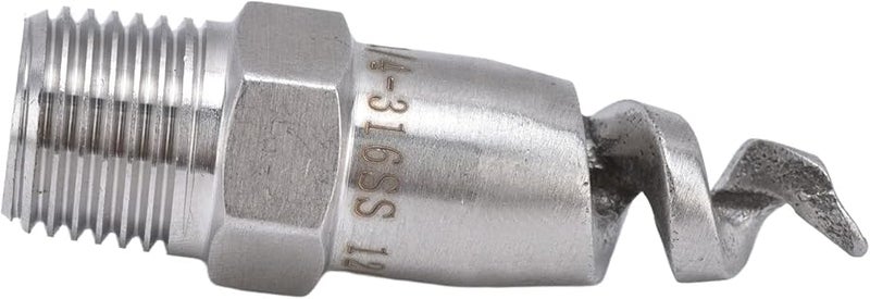 فوهة حلزونية من الفولاذ المقاوم للصدع بزاوية واسعة 120 درجة، رذاذ مخروطي، 2 قطعة - Image 3