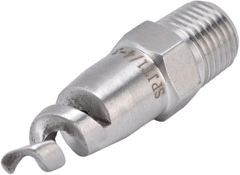 فوهة حلزونية من الفولاذ المقاوم للصدع بزاوية واسعة 120 درجة، رذاذ مخروطي، 2 قطعة - Image 5